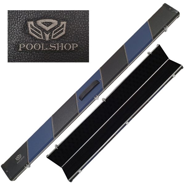 Etui aluminium/cuir  Black/Blue (3Q) Pool Shop Queue 1 pièce