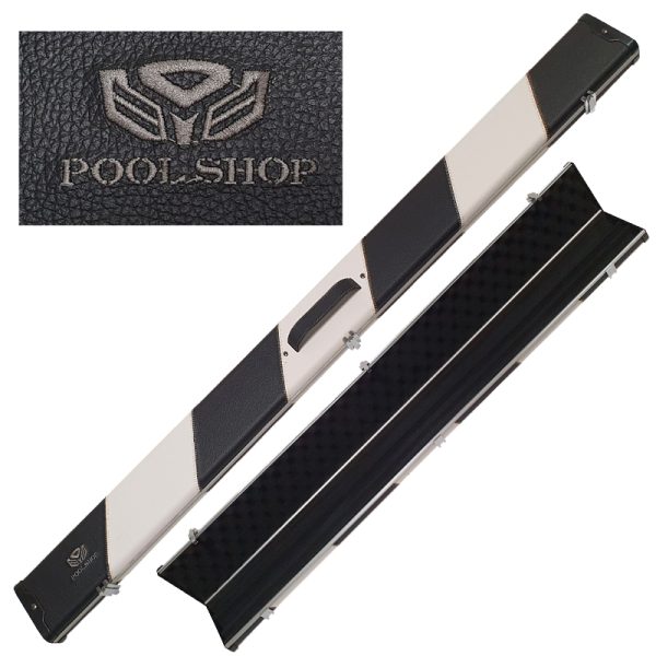 Etui aluminium/cuir Black/White (3Q) Pool Shop Queue 1 pièce