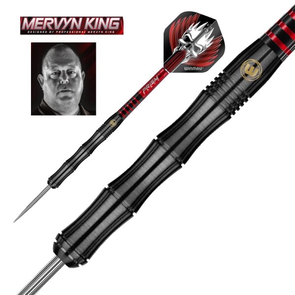 Jeu acier Winmau Mervin King Onyx Coating 90% tgs 24g