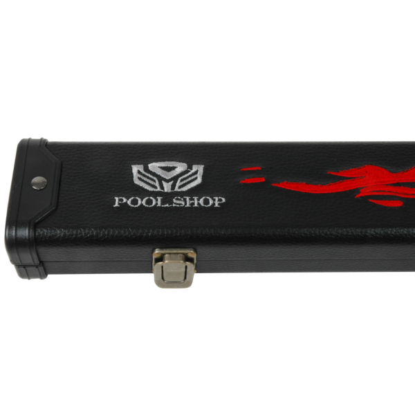 Etui rigide Black/Red flames Pool Shop Queue 1 pièce