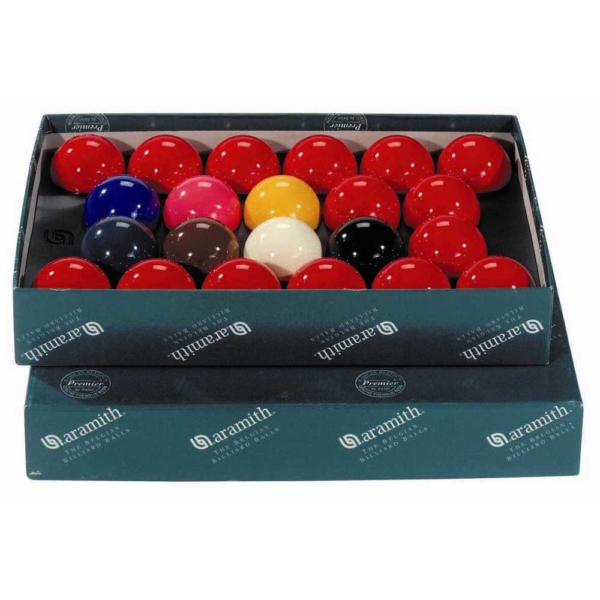 Jeu snooker aramith 50,8mm (10 rouges, 7couleurs)