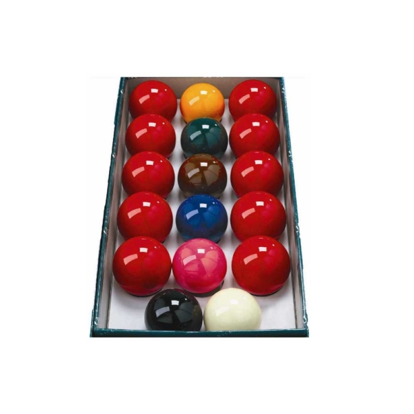 Jeu snooker résine 50,8mm (10 rouges, 7couleurs)