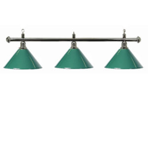 Lampe Chrome 3 cônes vert 150cm