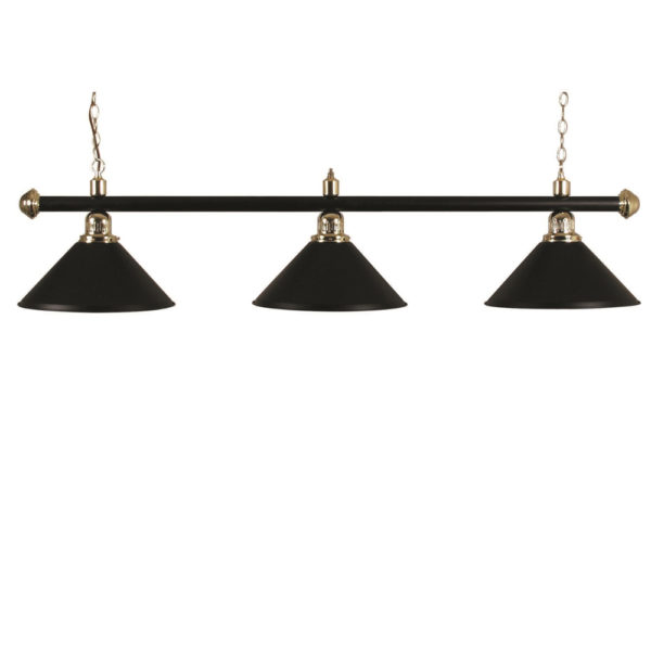 Lampe Noir 3 cônes noirs 150cm