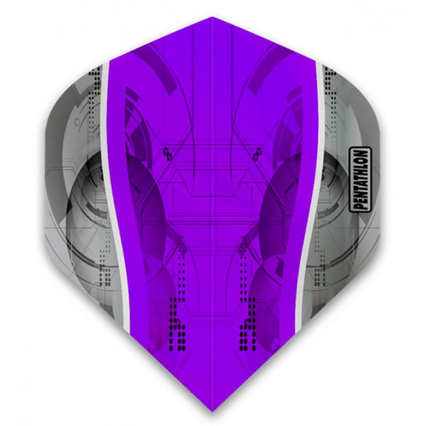 Ailette (3) Pentathlon Silver Edge purple large – Les 3 jeux