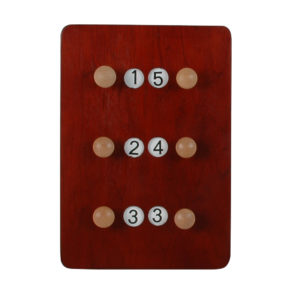 Porte-queues Mahogany 6 queues Compteur Carom