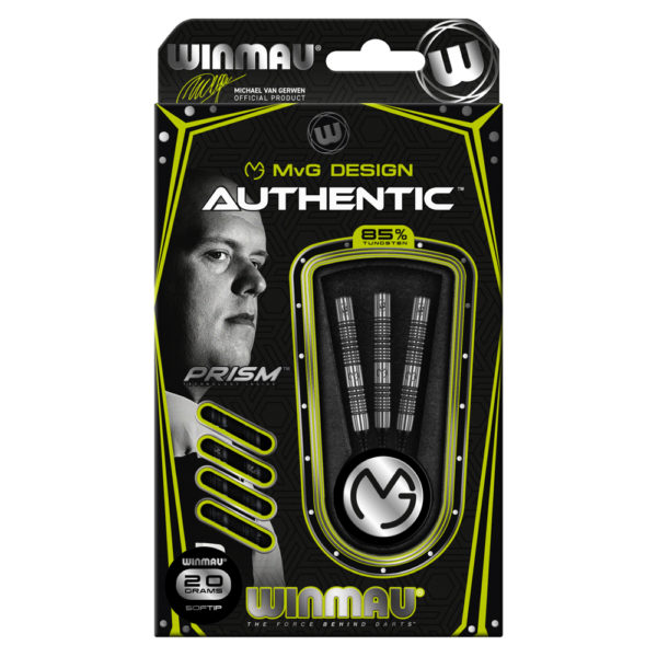 Jeu nylon Winmau MvG Authentic 85% tgs 18/20g