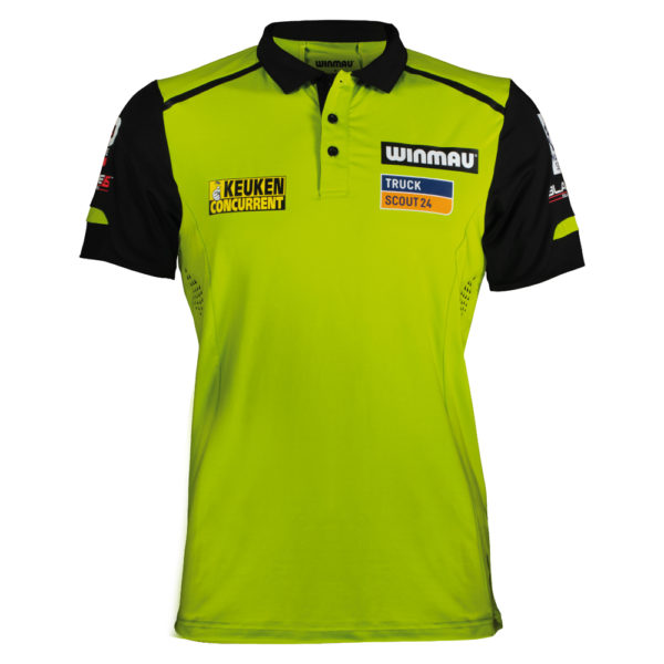 Polo Winmau Michael Van Gerwen green/black L