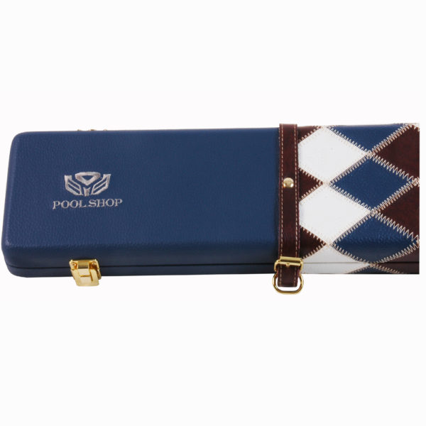 Etui simili cuir DarkBlue/Burgundy/White Pool Shop Queue 3 pièces