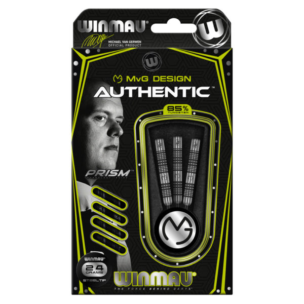 Jeu acier Winmau MvG Authentic 85% tgs 24g