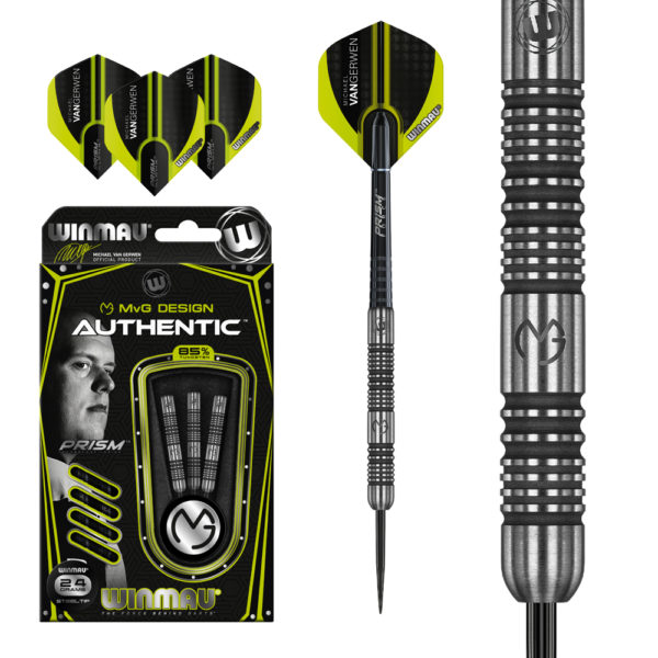 Jeu acier Winmau MvG Authentic 85% tgs 24g