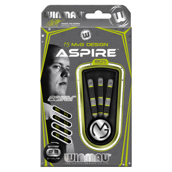 Jeu acier Winmau MvG Aspire 80% tgs 24g