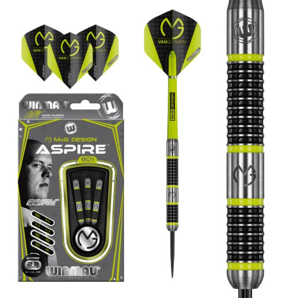 Jeu acier Winmau MvG Aspire 80% tgs 24g