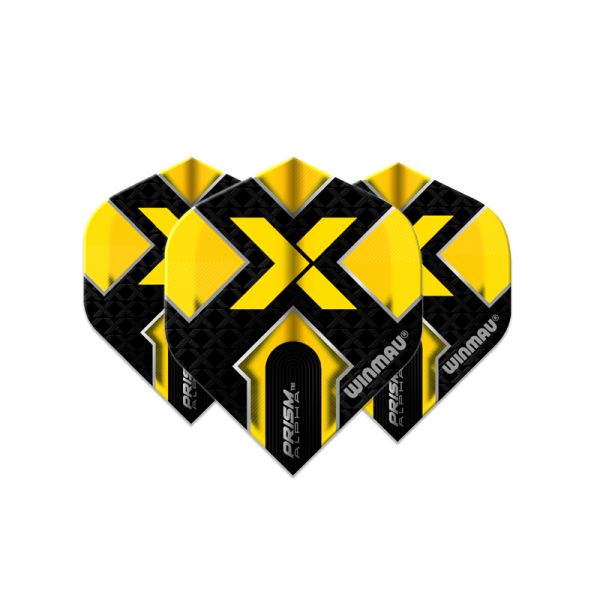 Ailette (3) Prism Alpha X Black/Yellow large les 3 jeux