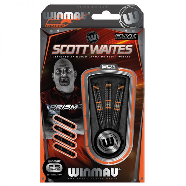 Jeu acier Winmau Scott Waites Onyx Coating 90% tgs 25g