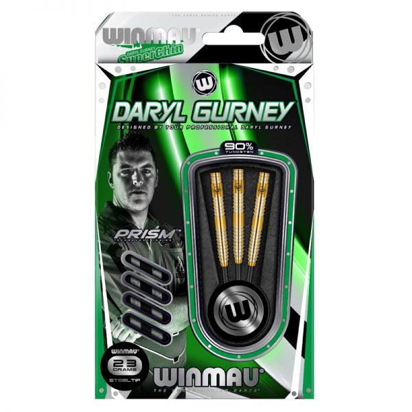 Jeu acier Winmau Daryl Gurney 90% tgs 23g