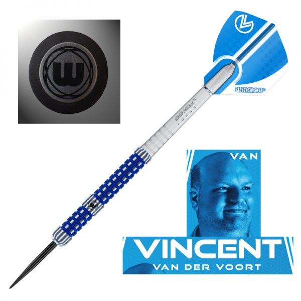 Jeu acier Winmau Vincent Van Der Voort 90% 25g