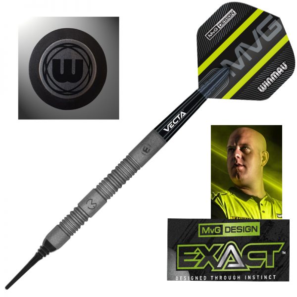 Jeu nylon Winmau MvG Exact 90% tgs 18/20g