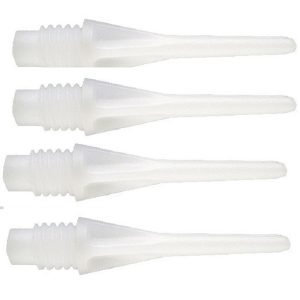 Pointes 2BA Nylon Dimple (26mm) blanche les 100