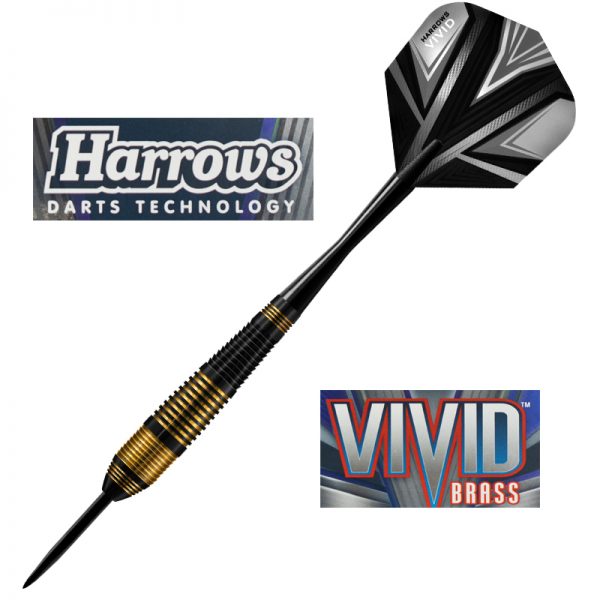 Jeu acier Harrows Vivid Brass black 23gR