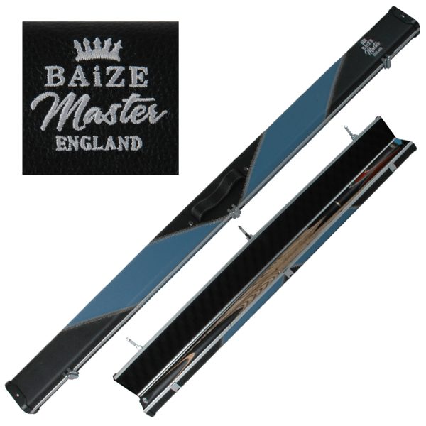 Etui aluminium/cuir Black/Blue Baize Master Queue 1 pièce