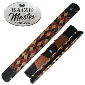 Etui rigide simili-cuir damier Black/red/brown Baize Master (3Q) 1 pièce