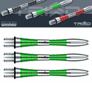 Tige (3) Aluminium Winmau Triad green short