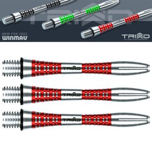 Tige (3) Aluminium Winmau Triad red short