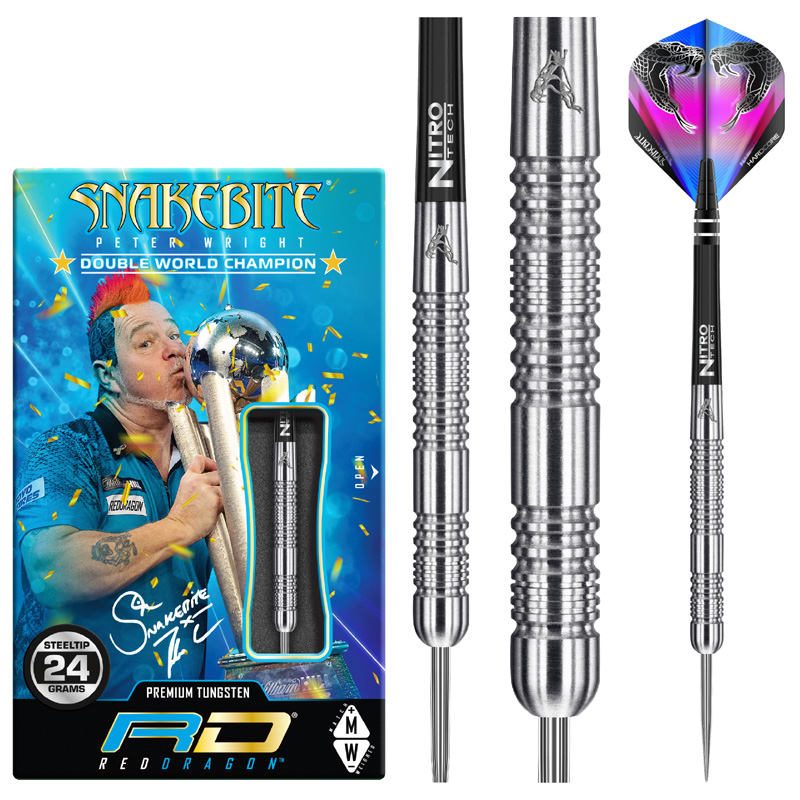 Jeu acier Red Dragon Peter Wright Euro11 85% tgs 24g