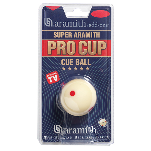 Bille blanche Pro-Cup aramith 47,6mm Blister