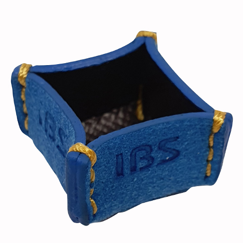 Porte-craie cuir IBS bleu
