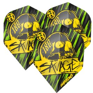 Ailette (3) Savage 100 microns yellow/green large les 3 jeux