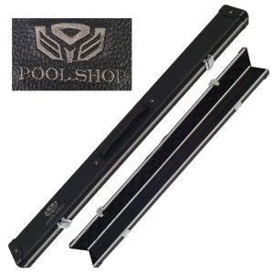 Etui aluminium/cuir Black Poolshop 2 pièces