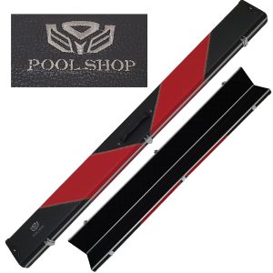 Etui aluminium/cuir Black/Red (3Q) Pool Shop Queue 1 pièce