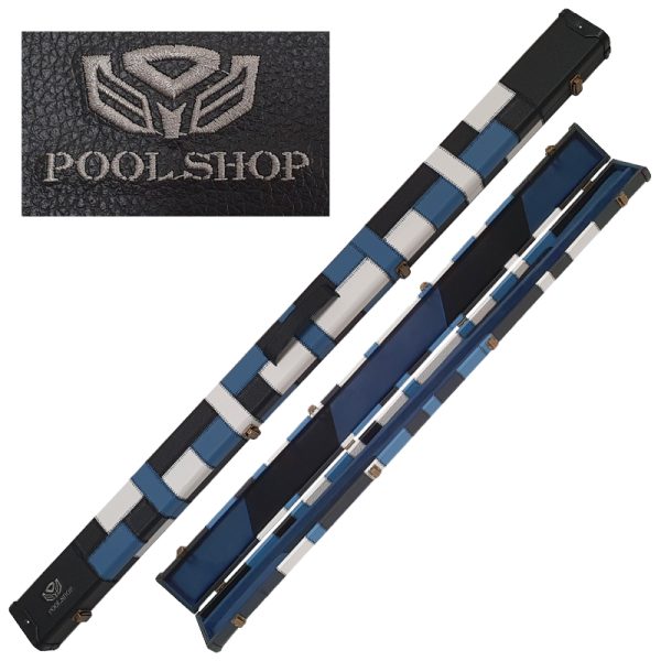 Etui rigide White/Black/ Blue Poolshop 1 pièce