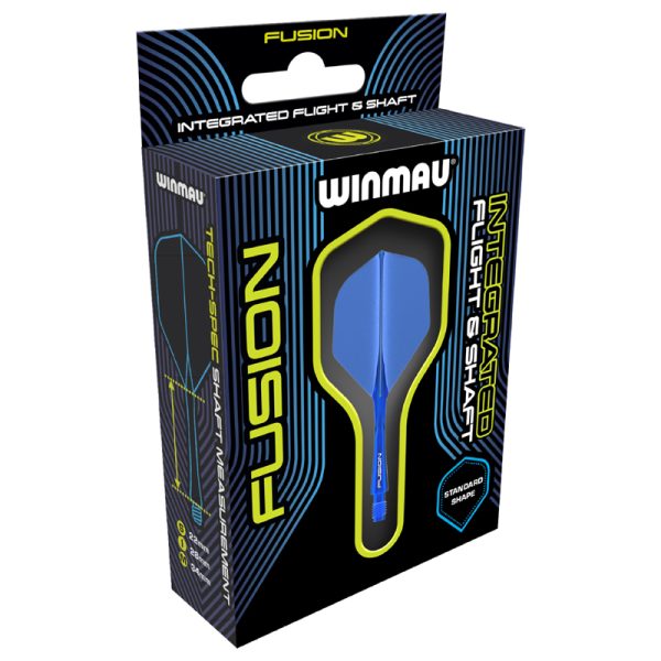 Combi Ailette&Tige Winmau Fusion Soft Blue azur 28mm