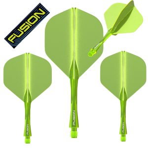 Combi Ailette&Tige Winmau Fusion Soft Fluo Yellow 28mm