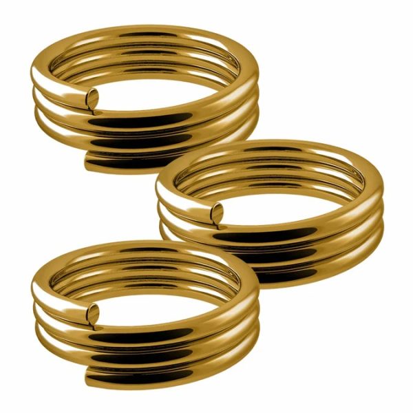 Ressorts acier Gold (10) tiges nylon/ailettes percées