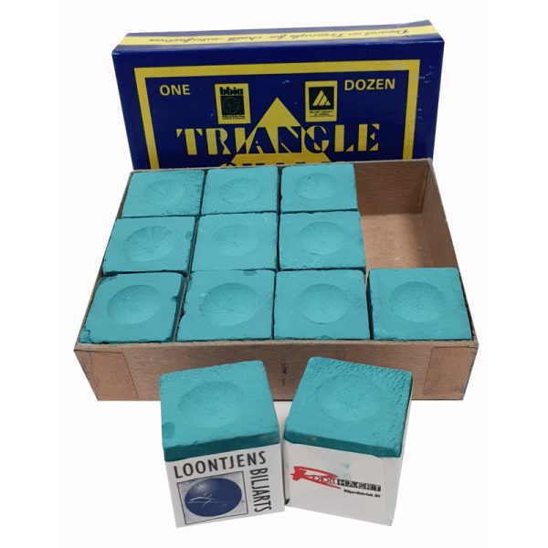 Craie Triangle verte Logo Loontjens boîte de 12