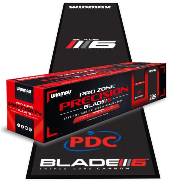 Tapis Sol Winmau Blade6 Soft Pro Zone Precision + Barre tir
