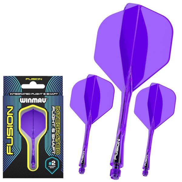 Combi Ailette&Tige Winmau Fusion Soft Purple 34mm