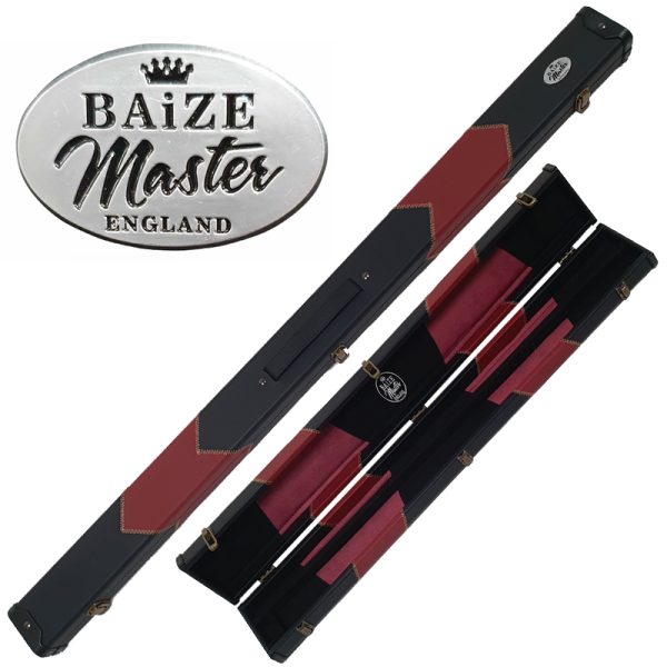 Etui rigide renforcé black/burgundy Baize Master 2 pièces 3/4