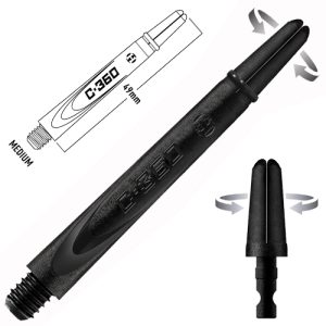 Tige (3) Poly 360 Top Carbon black medium